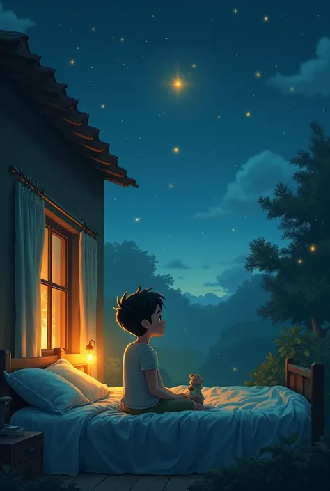 When Ti got home, 
mother is anxiously waiting. 
He smiled and told the story of his journey following the firefly and meeting the old woman.. 
Ti learned one thing., ngay cả trong những khoảnh khắc tối tăm nhất, there is always a light to guide you if you...