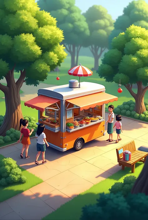 A food cart in park
