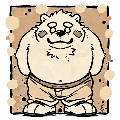 tanuki face,Cute face, very cute, Humanity(tanuki), (Wild boar:1.1, tanuki), (bare chest,, hot body, Beautiful, sexual, Attractive guy, middle aged man, soft belly) ,(without shorts, foot without shoes, solo, full-length portrait, anatomically correct),((s...