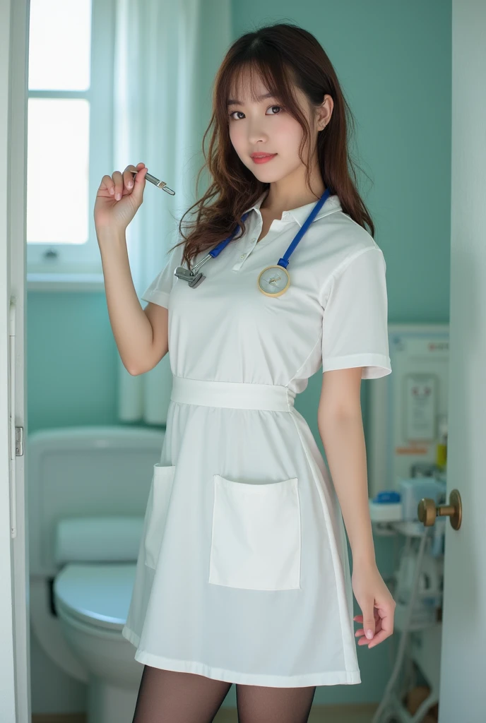 Japanese Idol、Cool Beauty、Beautiful、Female body、stockings、Real Photo、balance、Best Quality、nurse