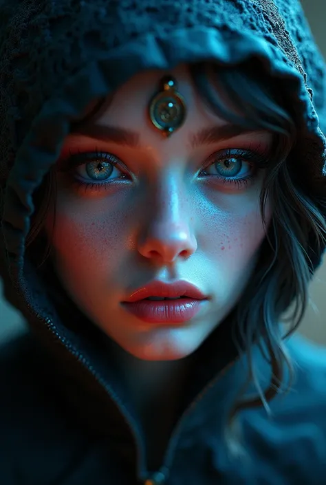 1girl,beautiful detailed eyes,beautiful detailed lips,extremely detailed eyes and face,longeyelashes,neon mutation,cthulhu bishop,grim knights,intricate details,dark fantasy,moody lighting,dramatic shadows,deep colors,rich textures,cinematic composition,(b...