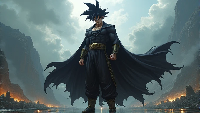 Draw goku black from dragon ball super 