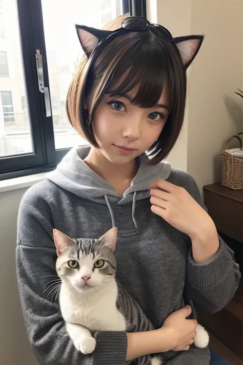 Cat Girl、American Shorthair