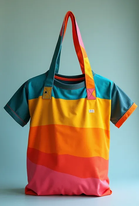 Colorful t-shirt bags
