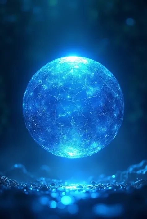 Blue shining ball