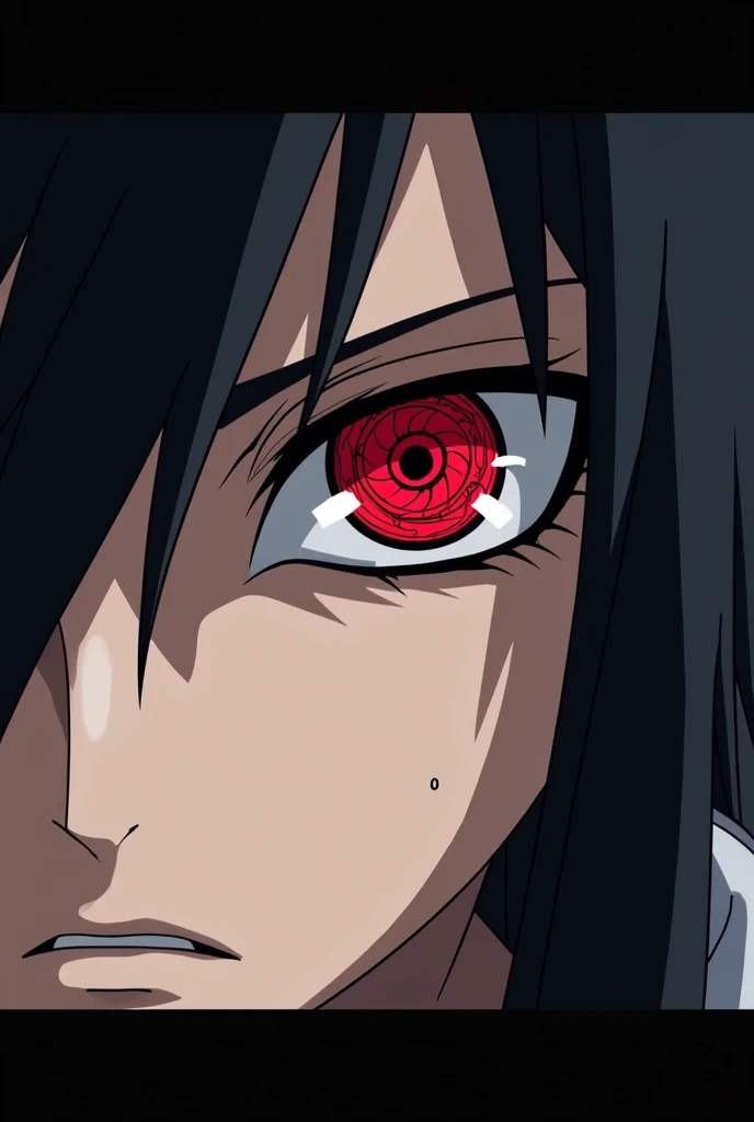 sauske  mangekyou sharingan in rectangle size only eye