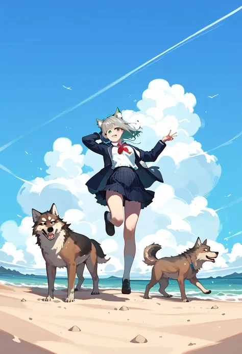 sand wolf shiroko　figure-style school uniform