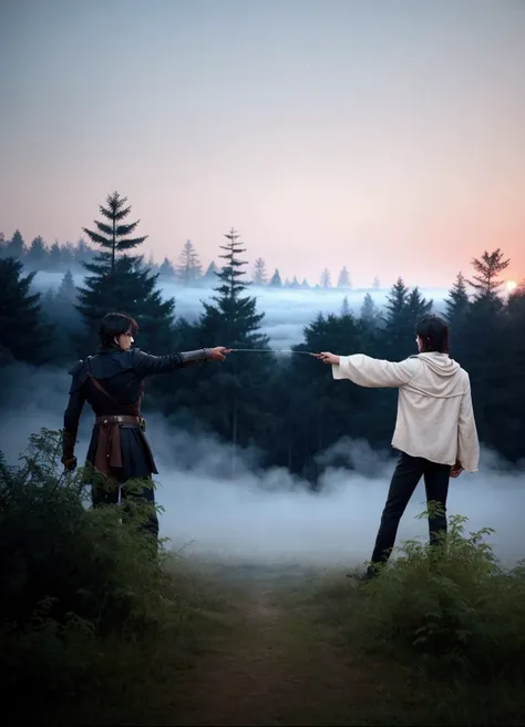 The background of a duel is usually associated with a tense atmosphere, a dramatic landscape and a sense of hidden danger. It often takes place in a secluded clearing or forest, where the morning fog has not yet cleared and nature around you seems to be fr...