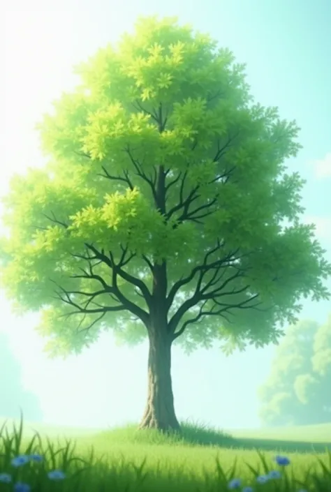 Green tree. The background must be transparency