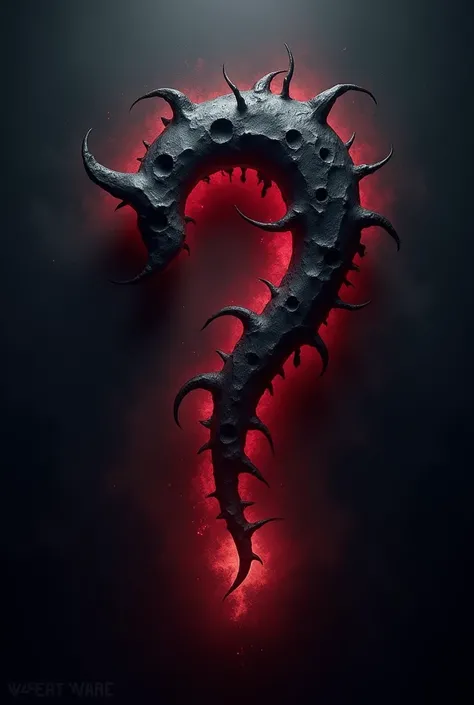  Create A YouTube channel logo which is a scary question mark for horror tales 