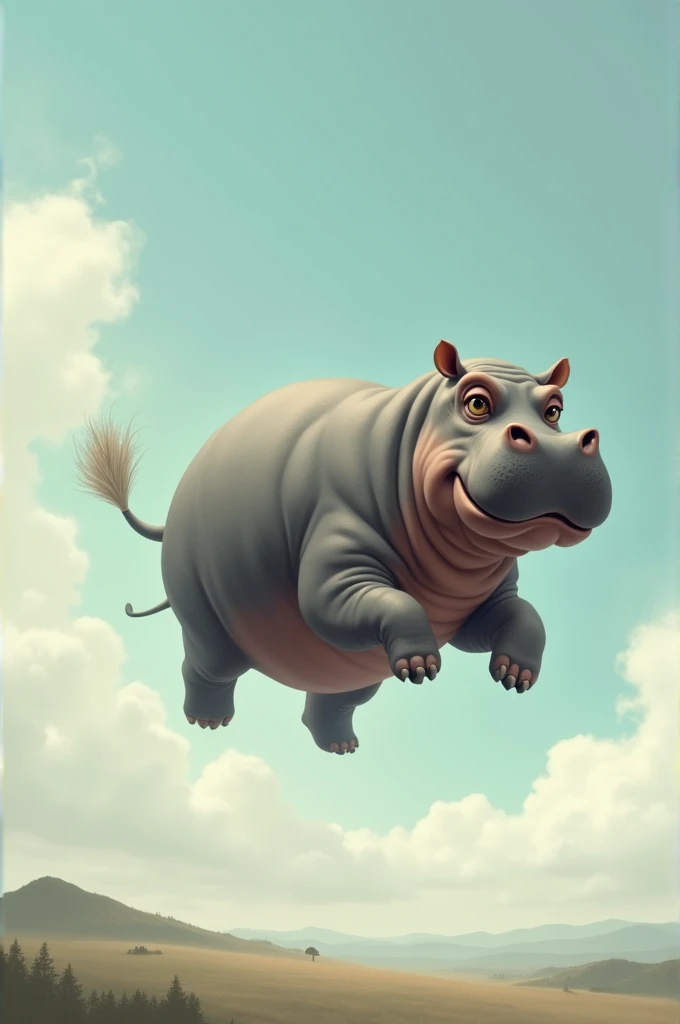 Flying hippo