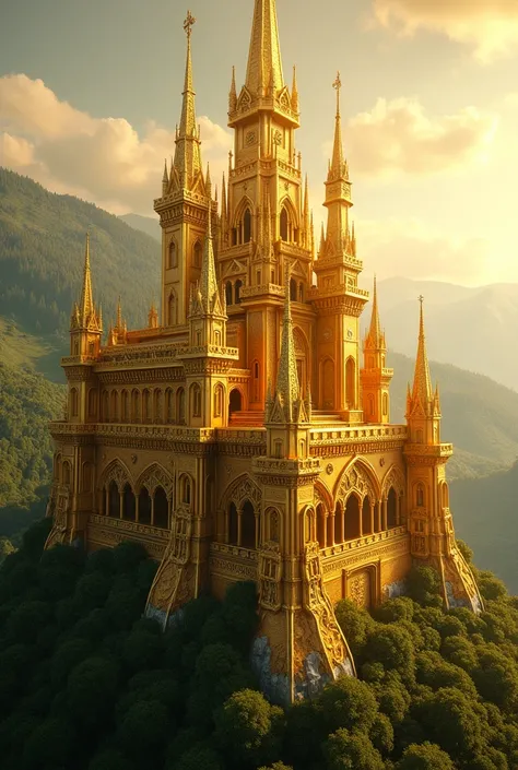 A castle made of pure gold 