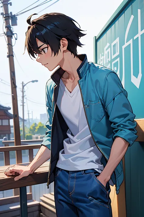 このmanは純朴で元気,The charm of being a teenager,(Thin eyebrows)((Cool casual clothing adjustments:1.4)),Chosen by Fate,clavicle,Stiff, thin limbs,Light and Dark,,全国man高校生ミスターコンテスト入賞,(全国man高校生ミスターコンテスト公式),The odd couple,Smooth CG art,Anime Art,High resolution,Hig...