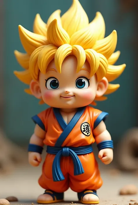 The hairstyle is Goku from Dragon Ball, the face is Winnie the Pooh, and the clothes are from the Kame Senryu school.