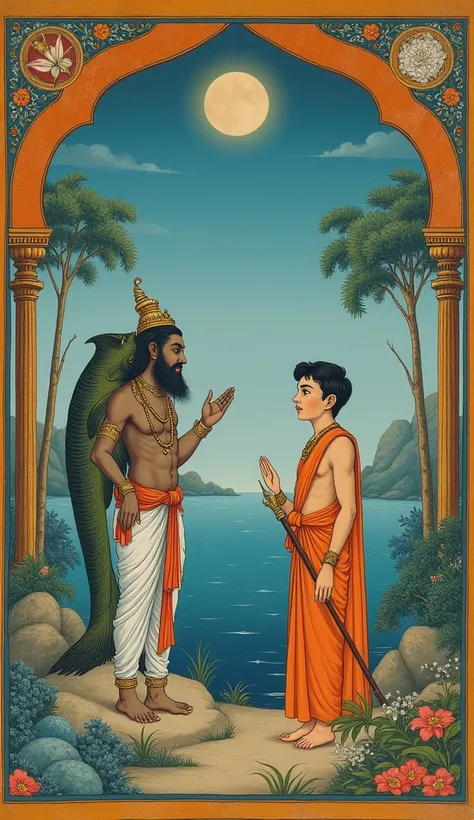 This dialogue between Manu (Satyavrata) and the fish is what is known as the Matsya Purana.