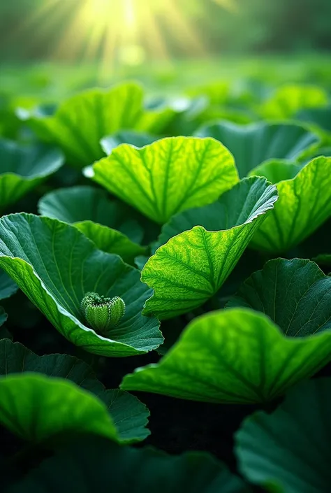 Watermelon leaves 