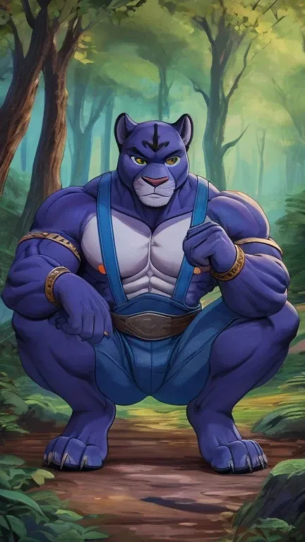 (1boy,panther, panthro), (extremely detailed cg unit 8k wallpaper),(master part), (best quality), (ultra detail), (best illustra...