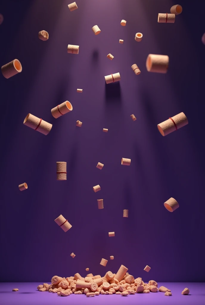 Plain dark Purple background with sky of crackers