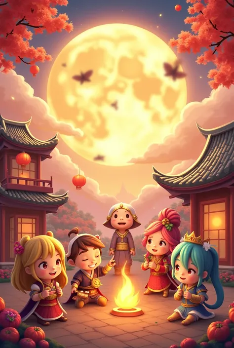 Mid-Autumn Festival with game characters