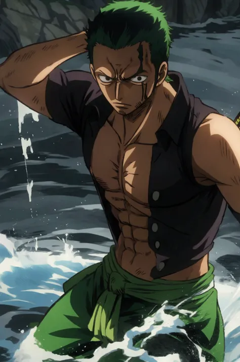 Roronoa zoro from one piece, best quality 