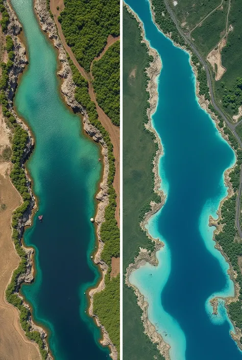 Before and after image classification for ground water level prediction