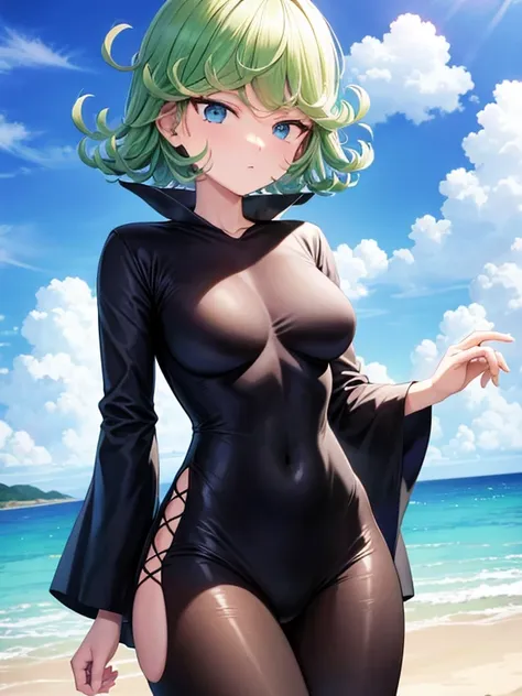 tatsumaki, in sky