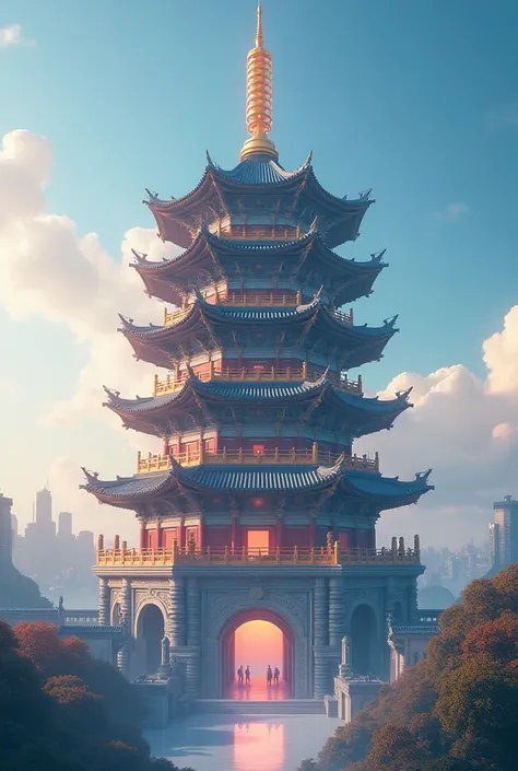 An infinite virtual Pagoda 