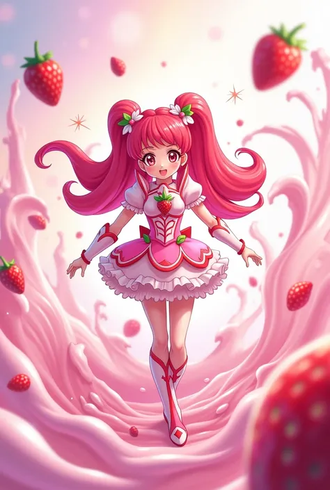 If you turn strawberry milk into Precure