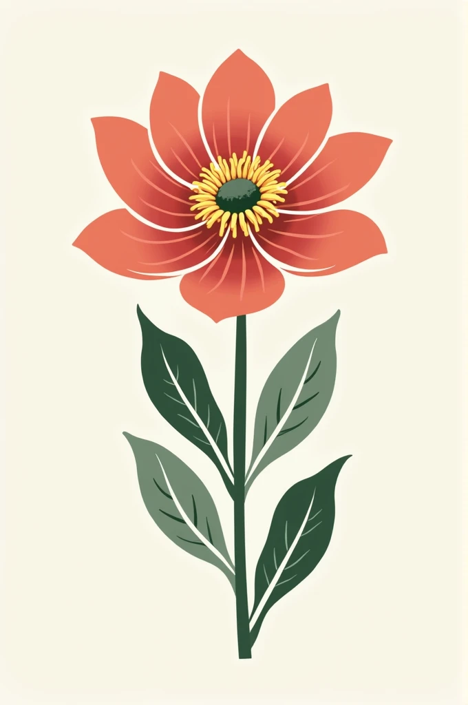 Anemone flower cone logo 
