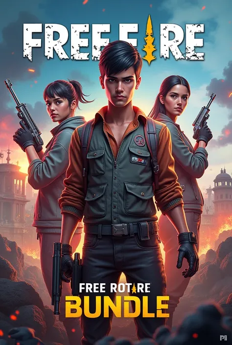 A bundle of Free fire game
