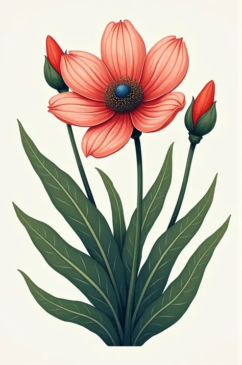 Anemone flower cone logo 
