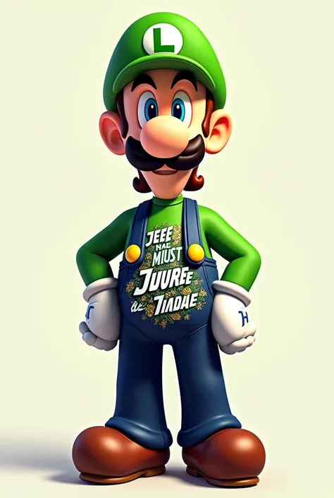 Luigi with the shirt written by Maragon