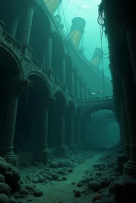 Titanic seabed inside 