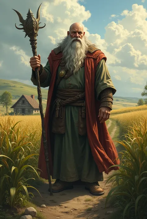 A big farmer who is also a wizard
