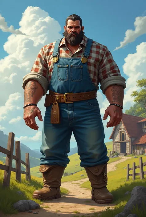 Raising a 2 farmer big (1,80) and in a farmer&#39;s outfit that uses magic for an RPG