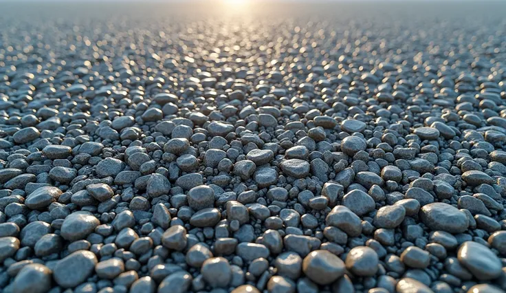 The screen is full of small gravel