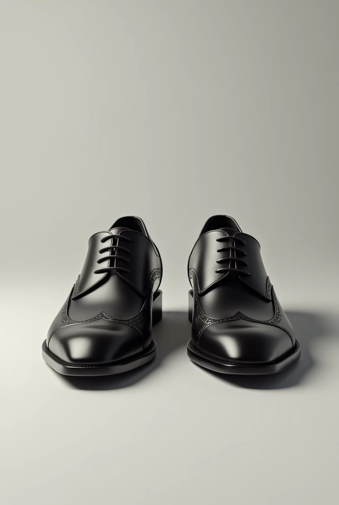 Create an image of a pair of men&#39;s dress shoes template for editing 