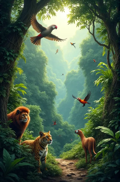 animals in the jungle