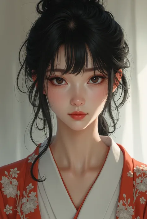 Wearing a yukata、Beautiful Japanese Woman, Japanese Goddess, Beautiful Japanese woman face、Sexy Japanese Women、Looking at the camera、Gazing into the Eyes、Looking forward、Look forward、Shaggy Hair、Beautiful clavicle、Beautiful Eyes、Eat hot pot、Details、Single ...