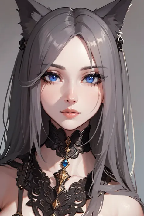 a humanoid wolf in a classic outfit, detailed portrait, beautiful detailed eyes, beautiful detailed lips, extremely detailed fac...