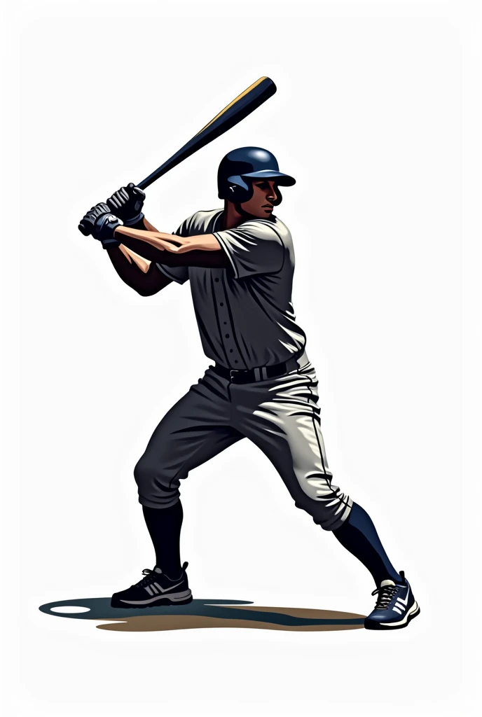 A logo of a baseball player 