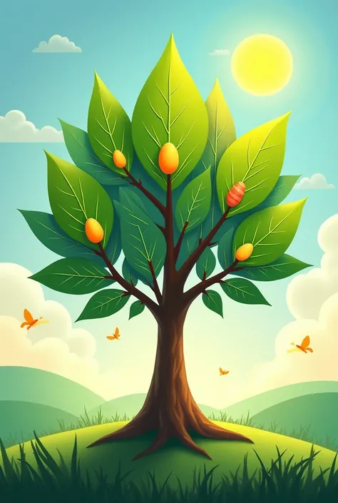 I want to have a tree with 5 leaves attached with a stem
1. Egg - Content Enrichment
2. Worm - Micro Teaching
3. Pupa - Demonstration & observation
4. Baby Adult - Internship
5. Butterfly - Competent Teacher
6. Sun - LCE
7. LEAF - LCE STAFF
Above mentioned...