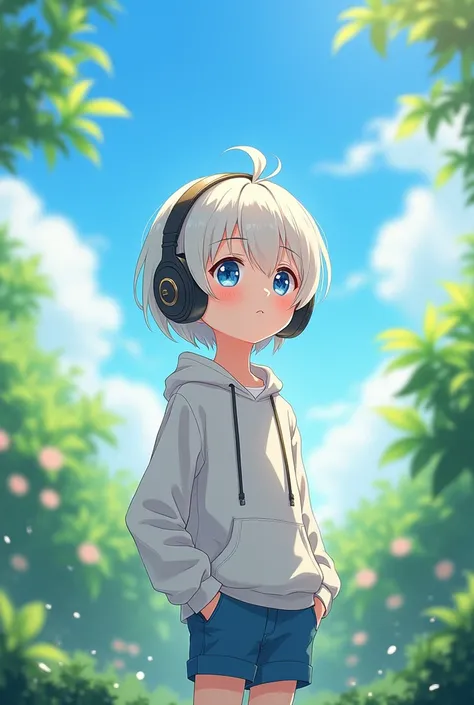 : A boy wearing headphone, fair, cute, in the Blue sky and Beautiful Nature, refreshing atmosphere, anime style, fashionable, lo-fi

A boy wearing headphone, fair, cute, in Her Room, refreshing atmosphere, anime style, fashionable, lo-fi

A boy wearing hea...