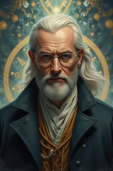 Mythology Man 40 years with glasses, 