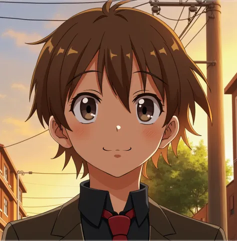 Taketo is a high school student with rather unkempt brown hair.

He is usually seen wearing a high school uniform. Faça no estilo anime 