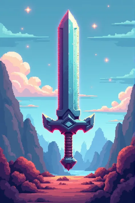 Make a pixelated sword