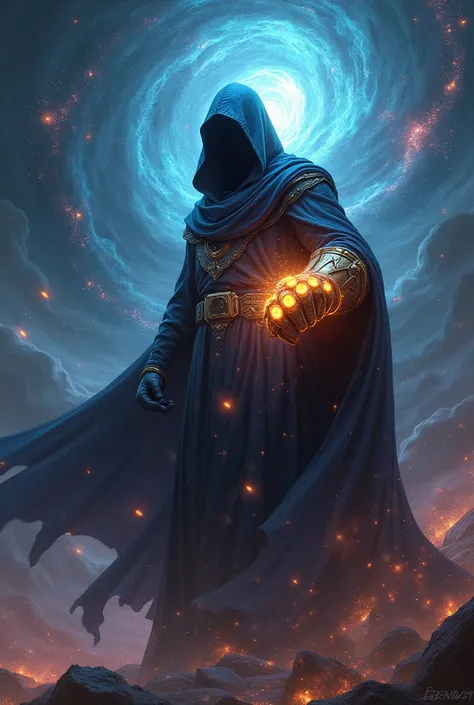 Wizard with thanos glove 

