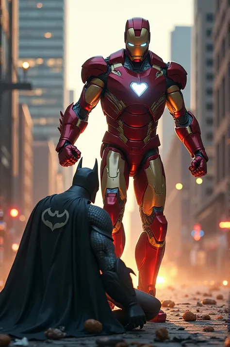 Iron Man humiliating Batman 