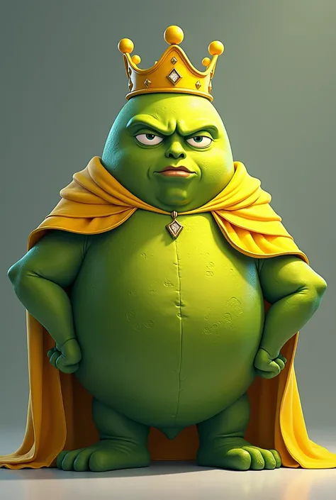 I want you to create an image for my own perfume brand about the lemon king. I want it to be very animated but without any people appearing, only green lemons, but I want them not to look happy, to just be lemons.