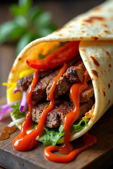 Spicy Beef Wrap